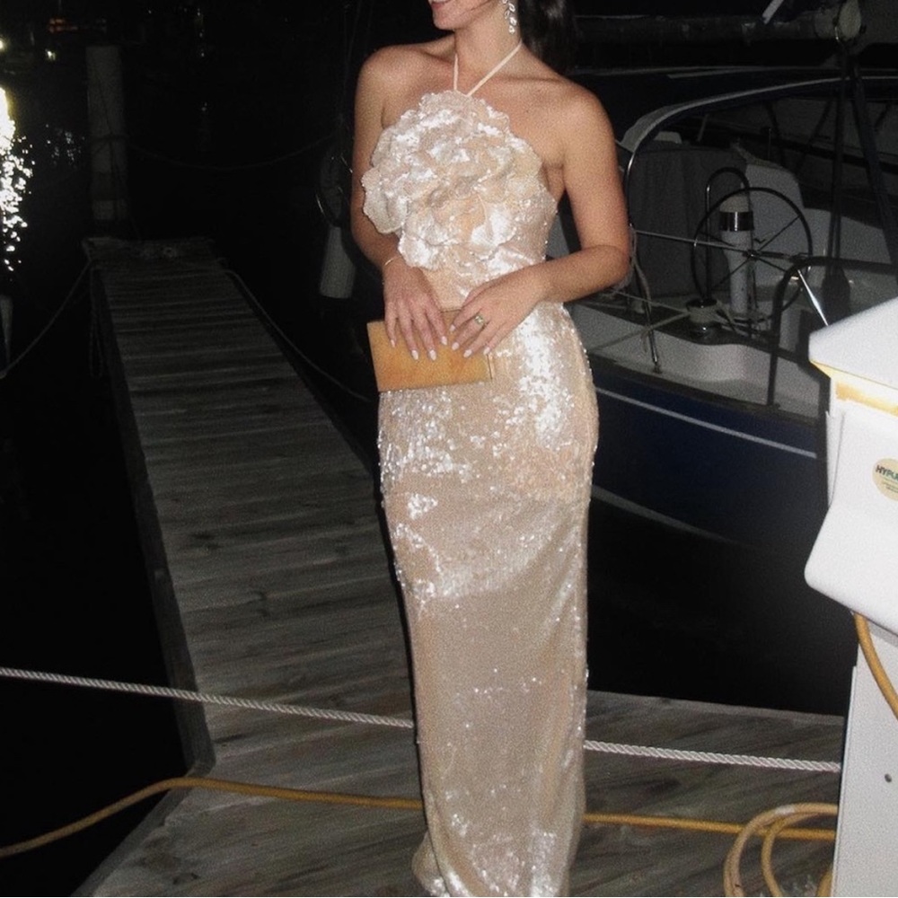 Revolve x Rachel Lilium Gown in Beige Neutral
Lovers and Friends